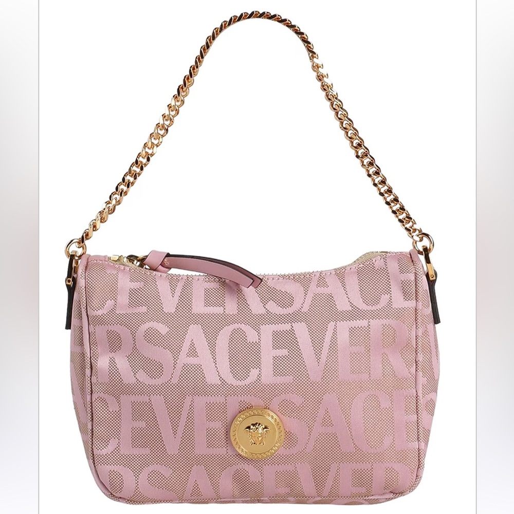 Versace Light Pink Logo Mini Bag - Picture 2 of 2